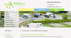 Desktop Screenshot of homefarm-anglesey.co.uk