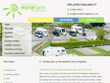 Tablet Screenshot of homefarm-anglesey.co.uk